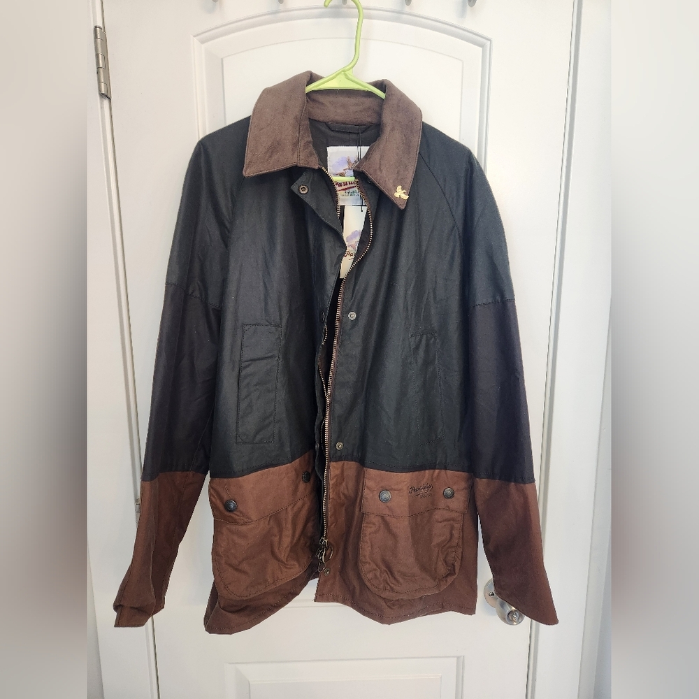 John Partridge Ladies Landowner Tri-Colour Wax Walking Jacket - Forest